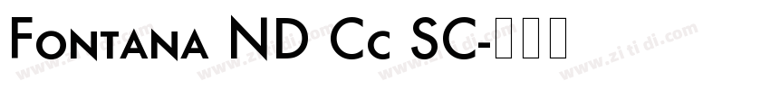 Fontana ND Cc SC字体转换